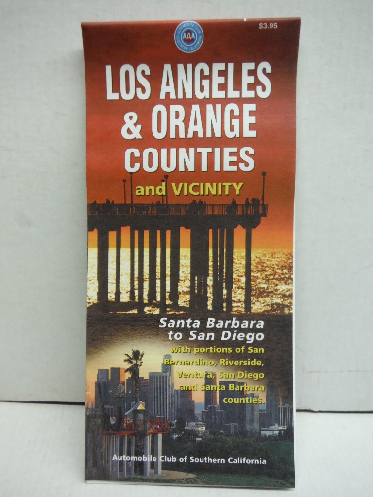 Los Angeles & Orange County and Vicinity Folding Map
