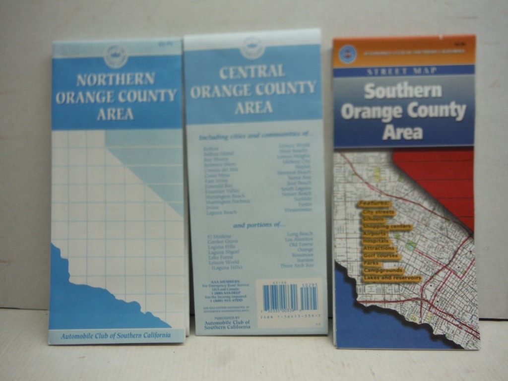 Lot of 3 Orange County maps