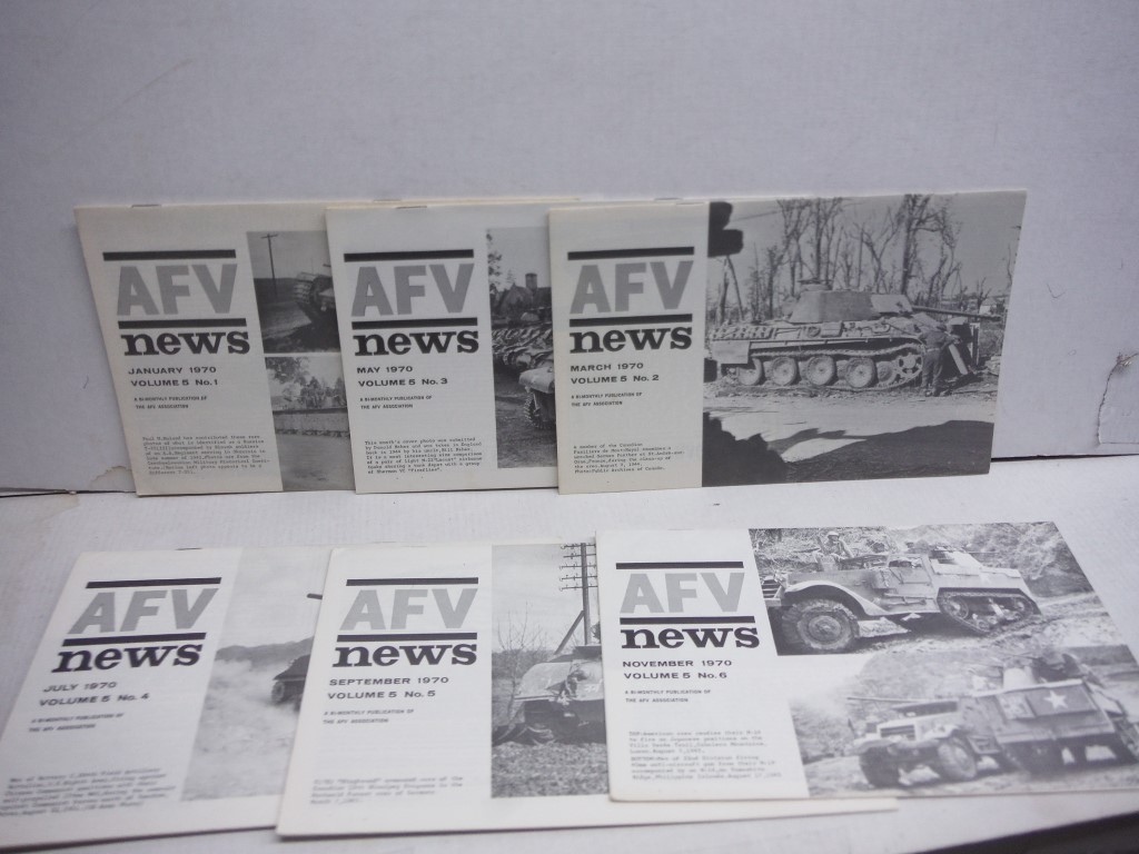 AFV News 1970 Complete Year, Volume 5, No 1-6
