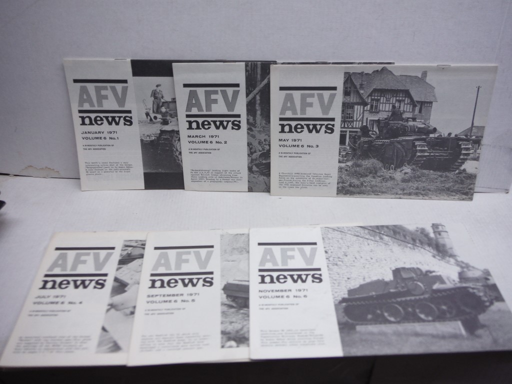 AFV News 1971 Complete Year, Volume 6, No 1-6