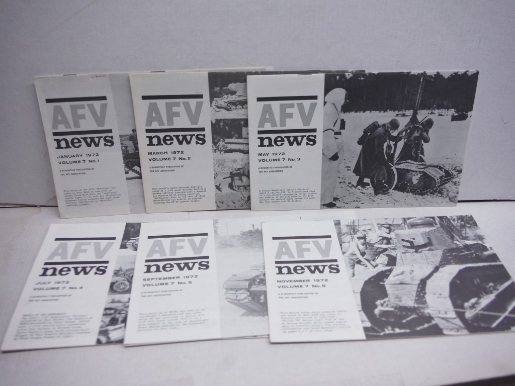 AFV News 1972 Complete Year, Volume 7, No 1-6