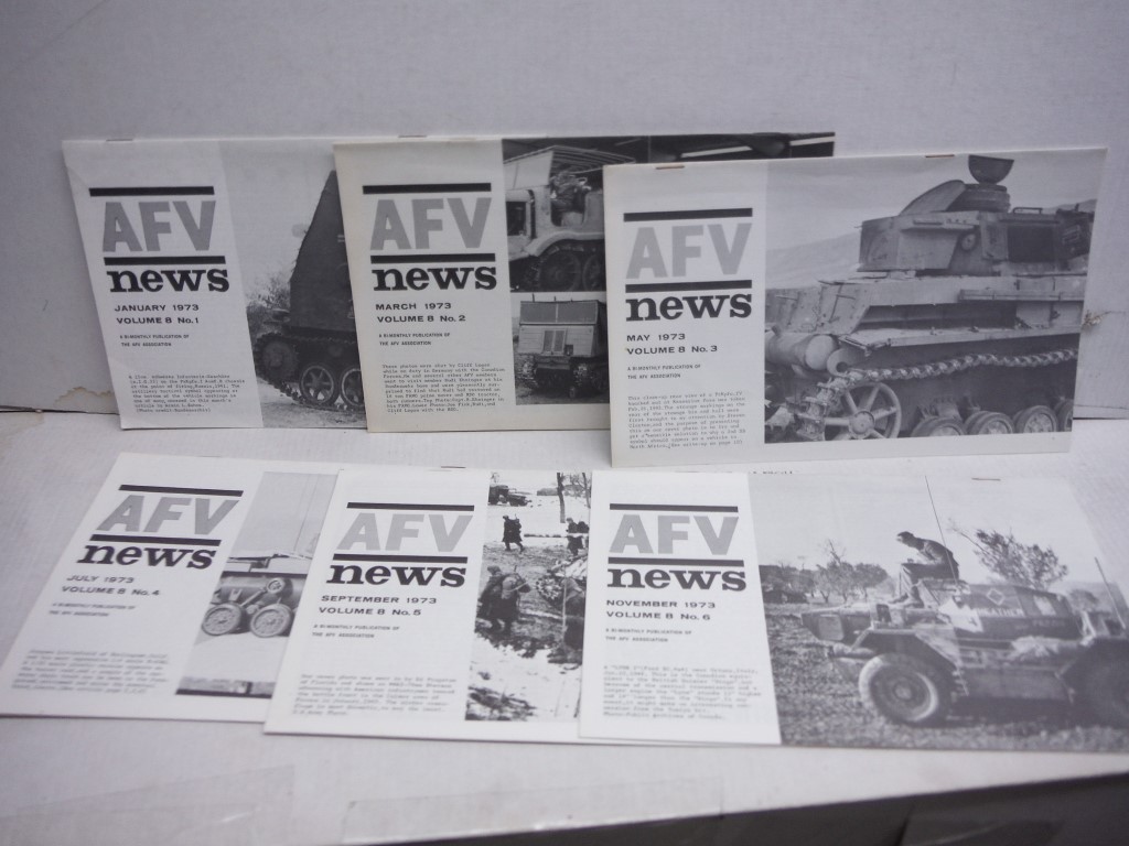 AFV News 1973 Complete Year, Volume 8, No 1-6
