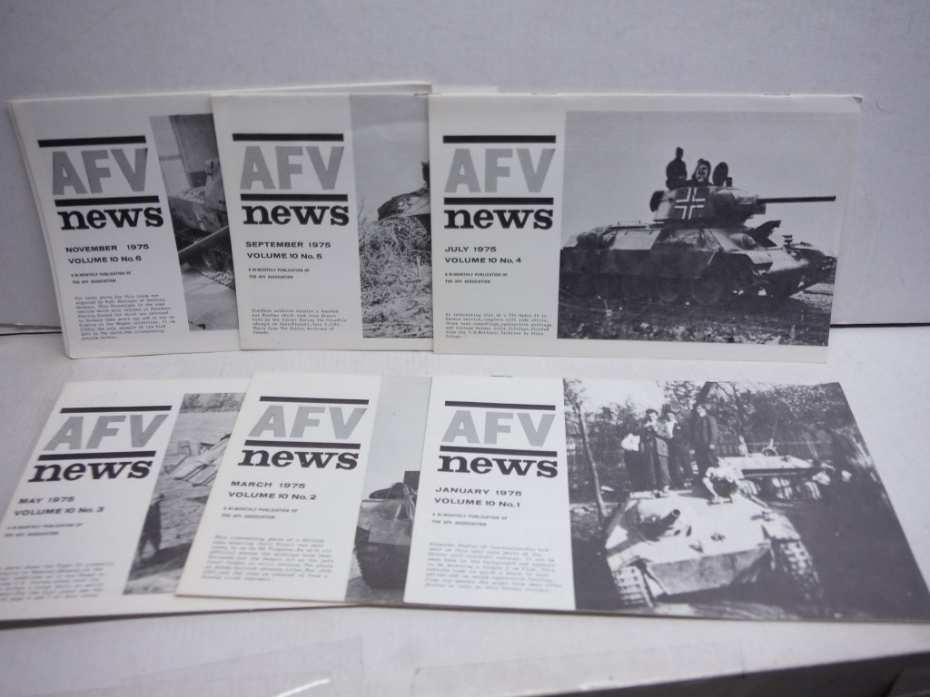 AFV News 1975 Complete Year, Volume 10, No 1-6