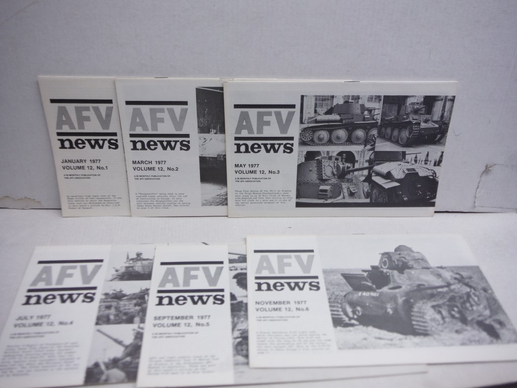 AFV News 1977 Complete Year, Volume 12, No 1-6