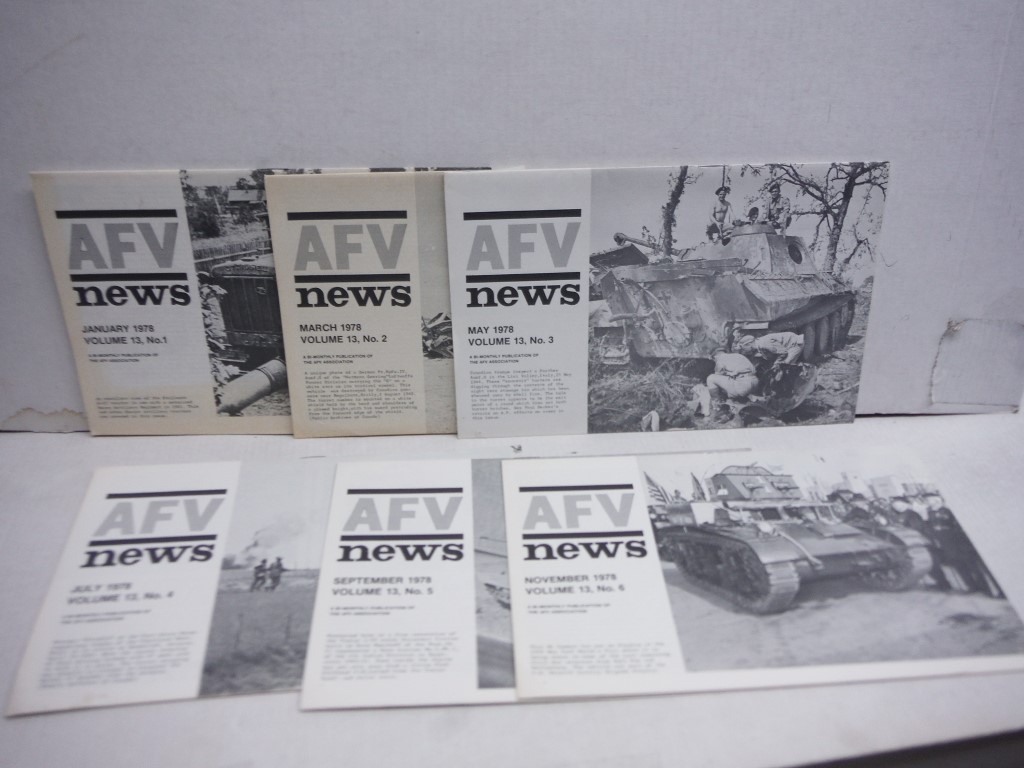 AFV News 1978 Complete Year, Volume 13, No 1-6