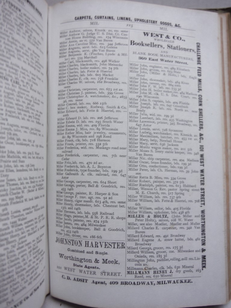 Image 4 of Milwaukee City Directory for 1873--74