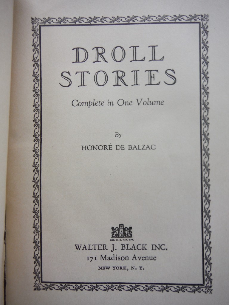 Image 1 of Droll Stories: Complete in One Volume