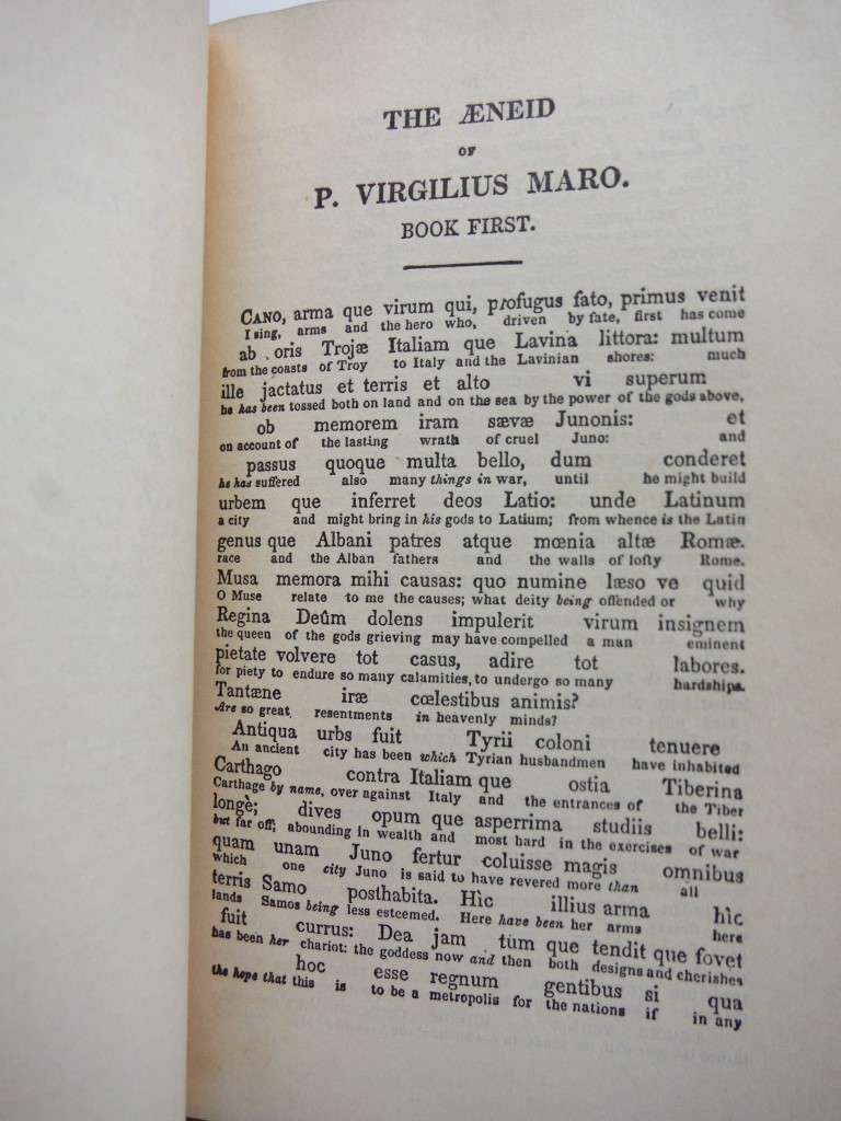 Image 3 of THE WORKS OF P. VIRGILIUS MARO AND AN INTERLINEAR TRANSLATION ADAPTED TO THE SYS