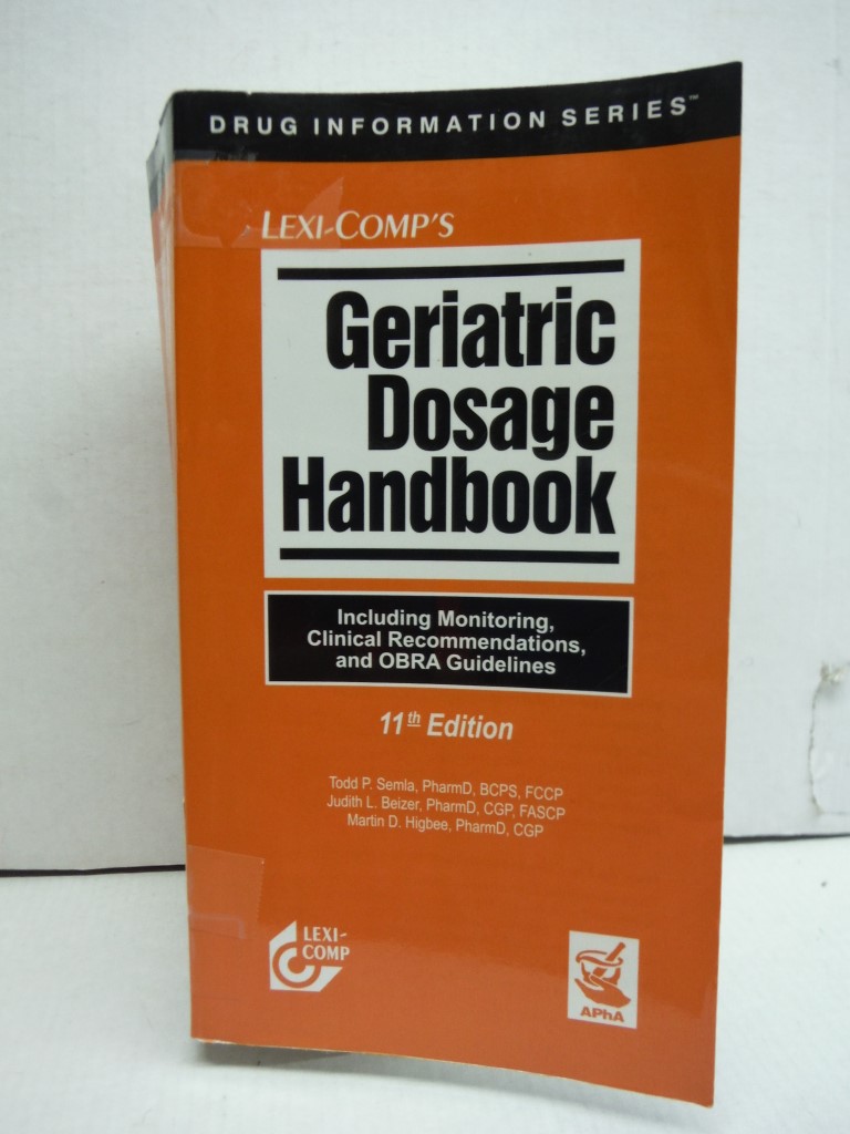 Image 0 of Geriatric Dosage Handbook