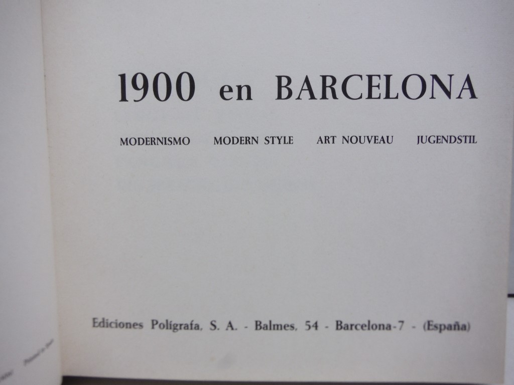 Image 1 of 1900 En Barcelona Modernismo Modern Style Art Nouveau Jugendstil