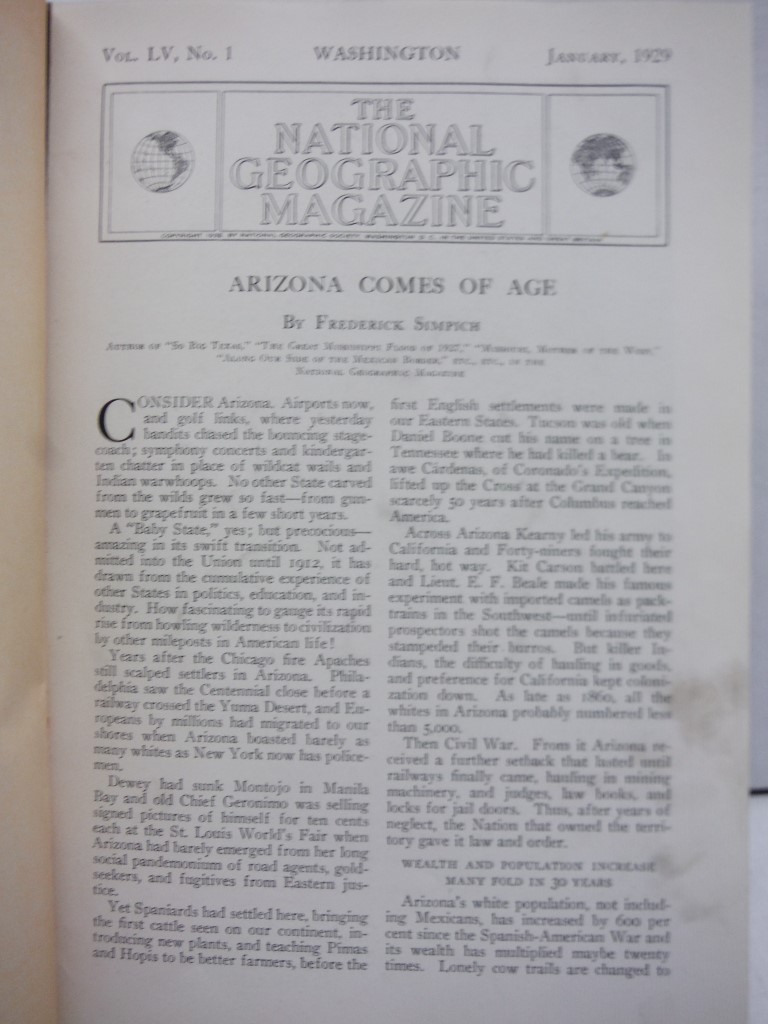 Image 1 of National Geographic Magazine, Volume LV, Number Four, April 1929