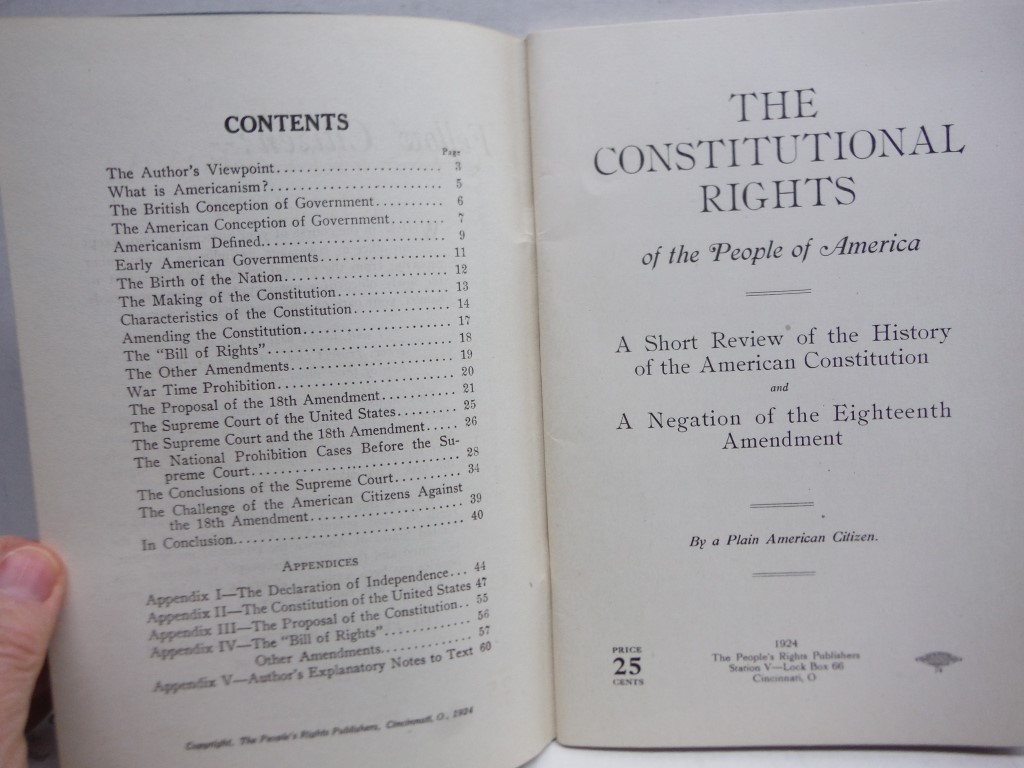 Image 2 of The constitutional rights of the people of America : a short review of the histo