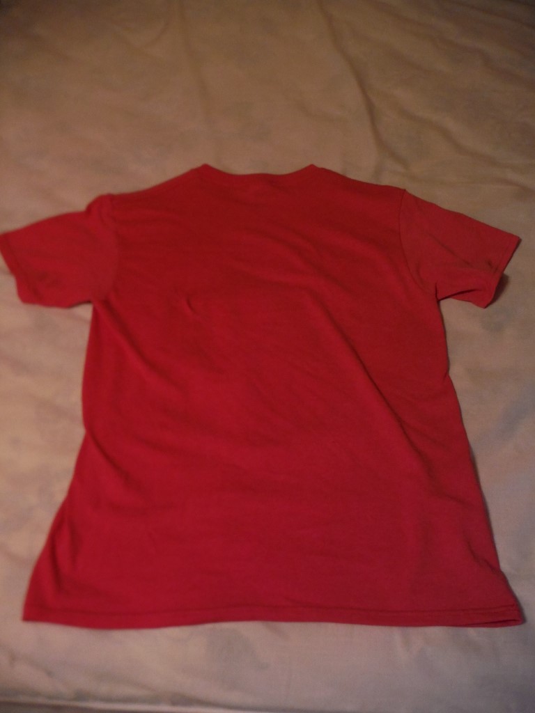 Image 1 of Red Grinch Short Sleeve T-shirt, Size Adult Small.