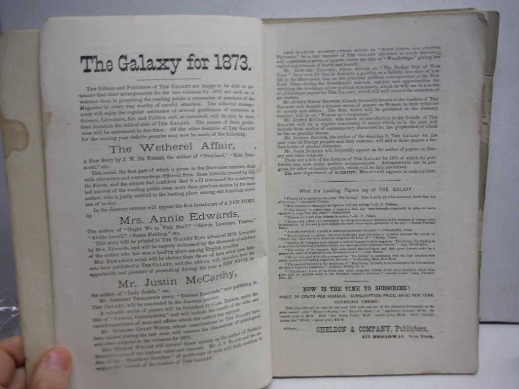 Image 3 of Galaxy an Illustrated Magazine , 4 volumes