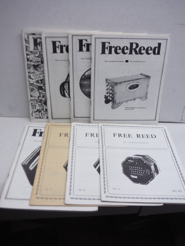 FreeReed, the magazine of Concertina Revival, 8 volumes