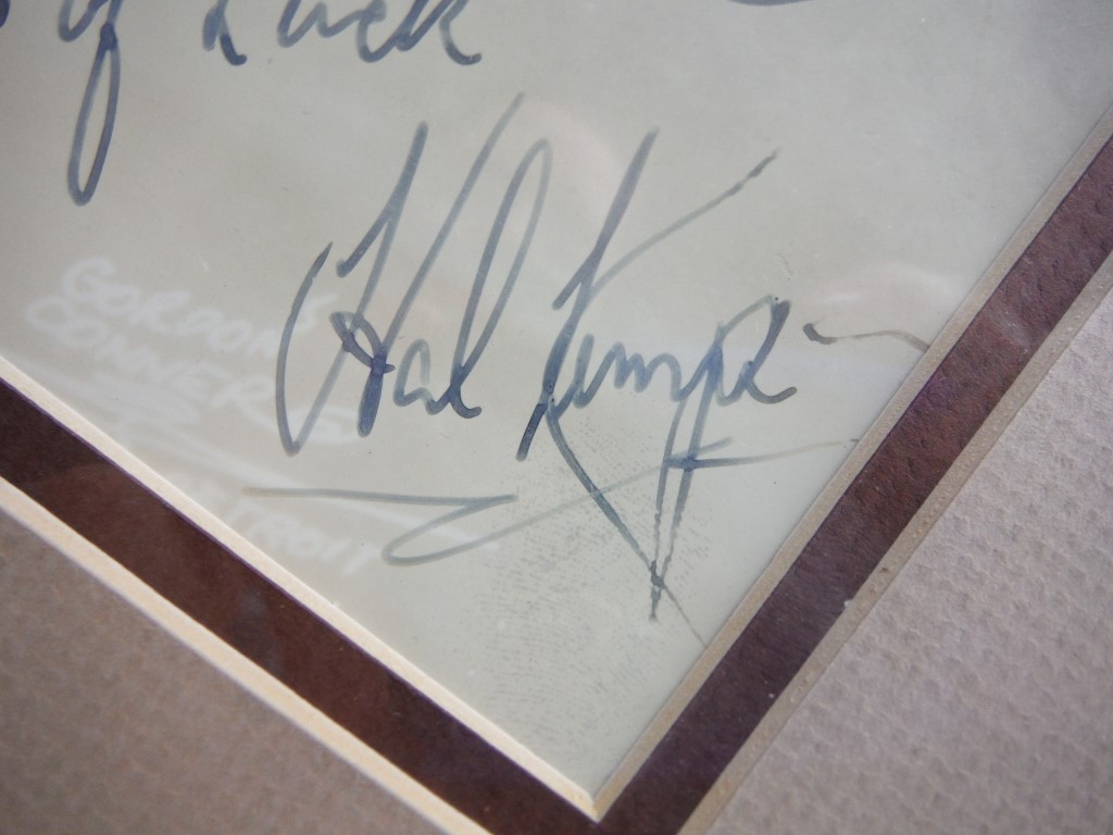 Image 2 of Hal Kemp signed 7x8.5