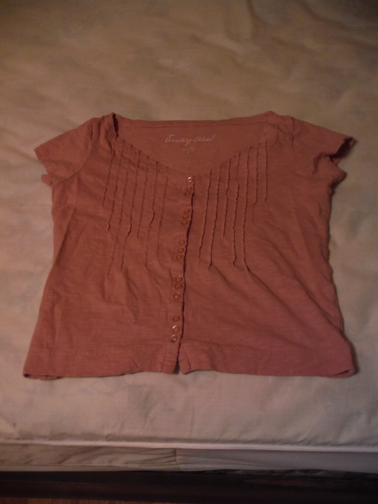 Image 0 of Pink Territory Ahead Pleated Petite t shirt