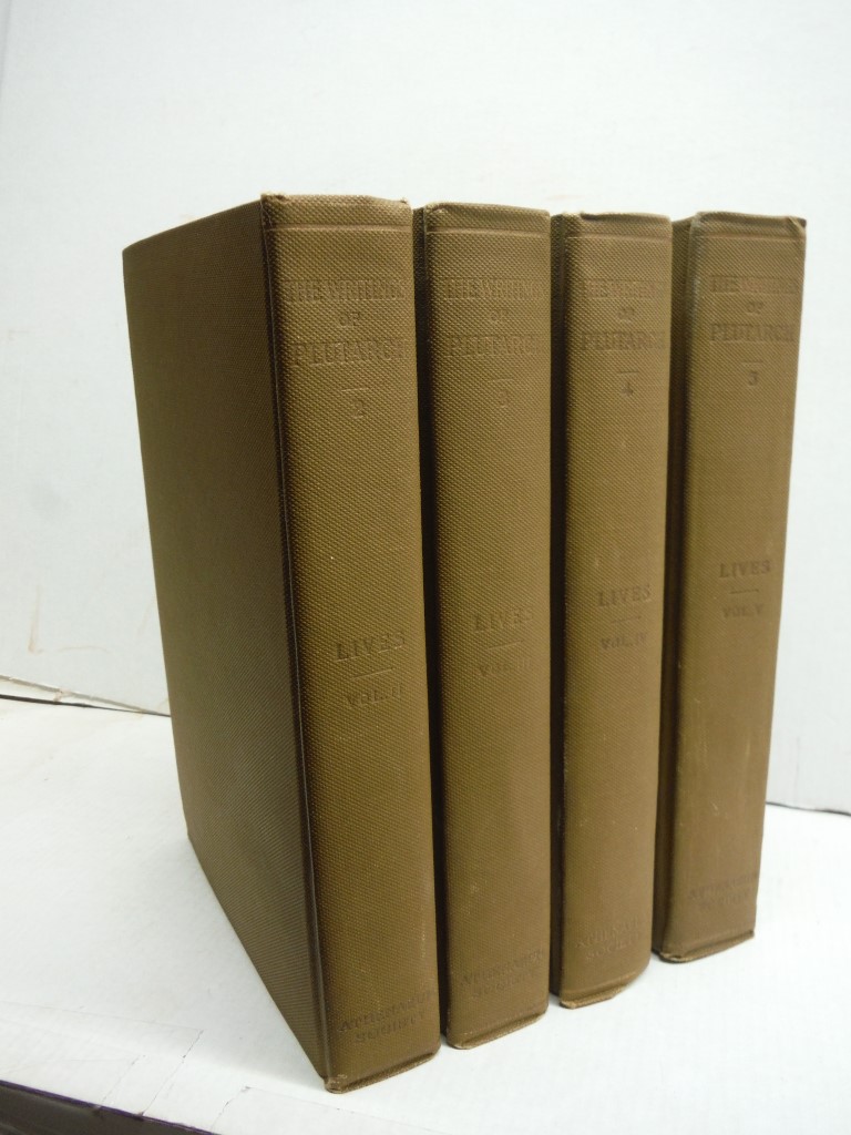 Lot of 4 volumes Writings of Plutarch, 1905, Lives.