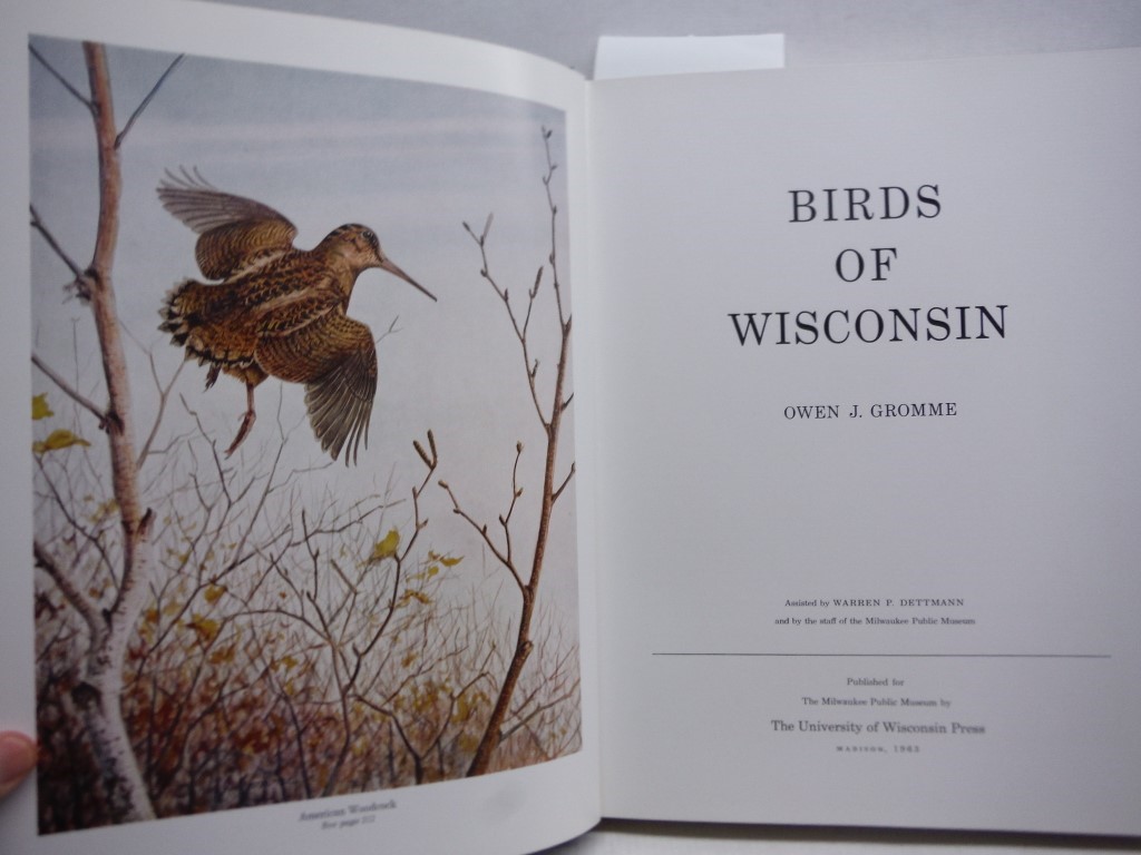 Image 2 of  Owen Gromme BIRDS OF WISCONSIN 