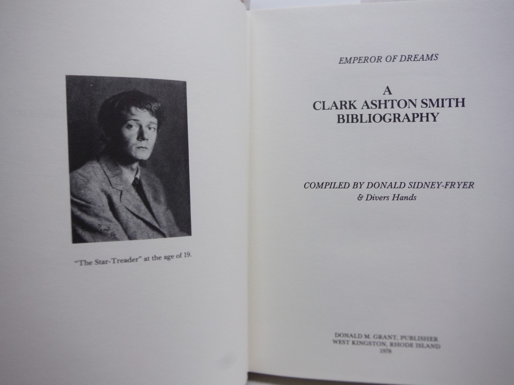 Image 1 of Emperor of Dreams: A Clark Ashton Smith Bibliography