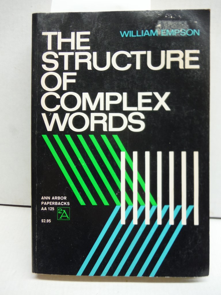 The structure of complex words (Ann Arbor paperback)