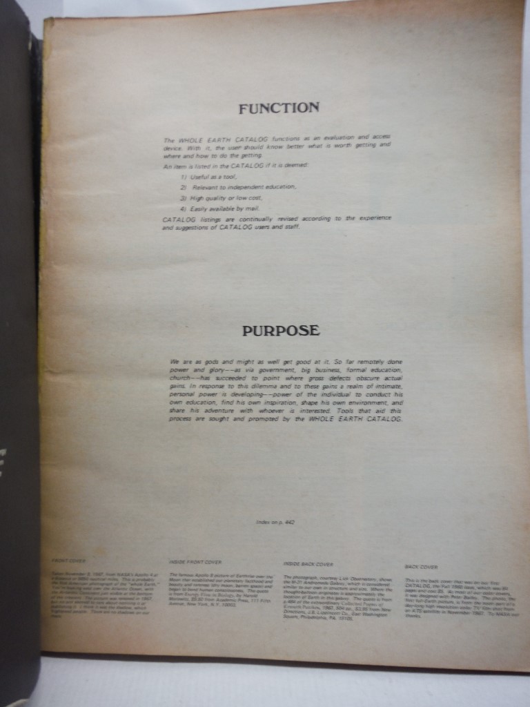 Image 3 of The Last Whole Earth Catalog: Access to Tools