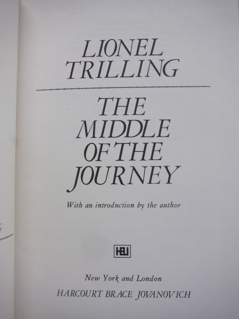 Image 3 of 5 HC by Lionel Trilling