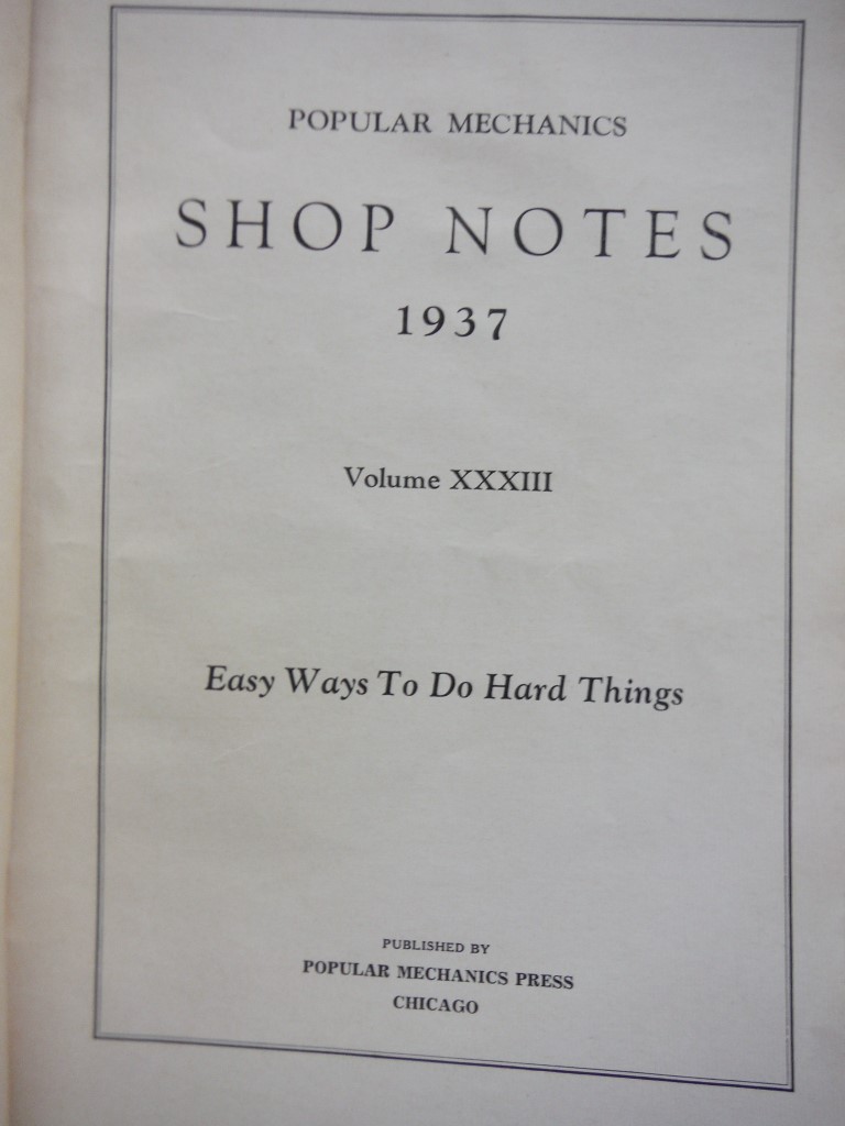 Image 2 of Popular Mechanics Shop Notes 1936 Volume XXXIII