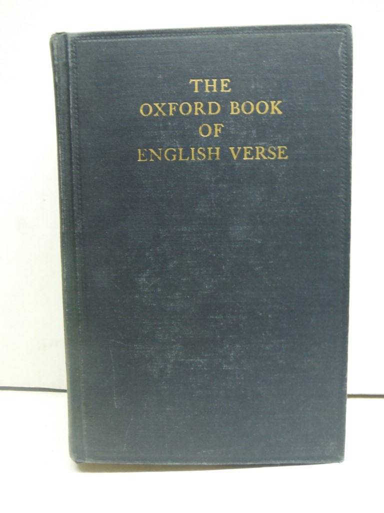 Image 0 of The Oxford Book of English Verse 1250 - 1918 (1940 New Edition)