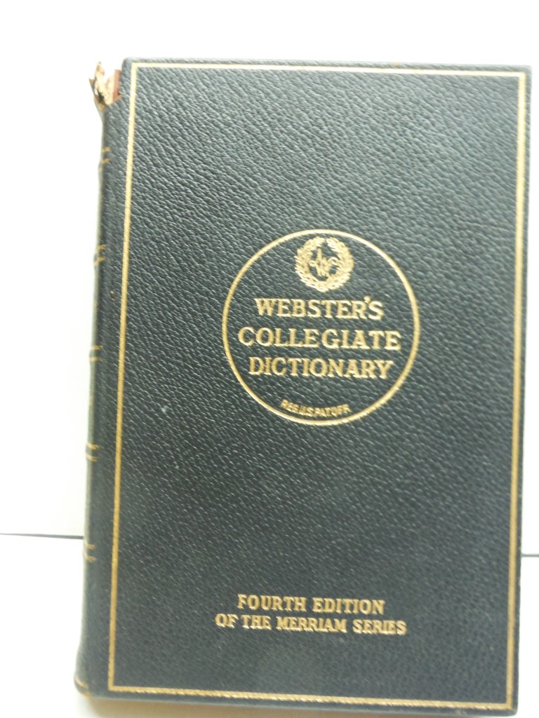 Thin Paper Webster's Collegiate Dictionary 4th edition