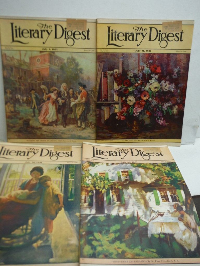 Lot of 4 The Literary Digest Magazines from July 1931