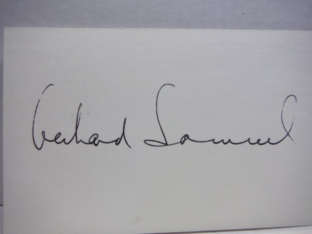 Image 1 of 5 Autographs of Gerhard Samuel, conductor.