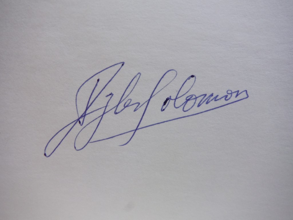 Image 1 of 3 autographs of Izler Solomon, conductor.