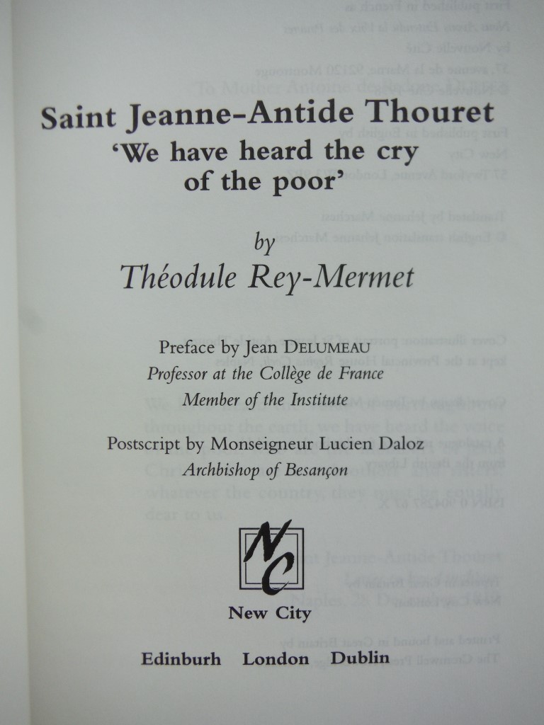 Image 1 of Saint Jeanne-Antide Thouret: We Have Heard the Cry of the Poor