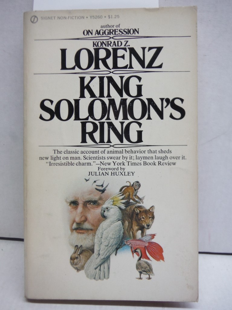 Image 0 of King Solomon's Ring (Mentor Series) Reissue edition by Lorenz, Konrad (1991) Mas
