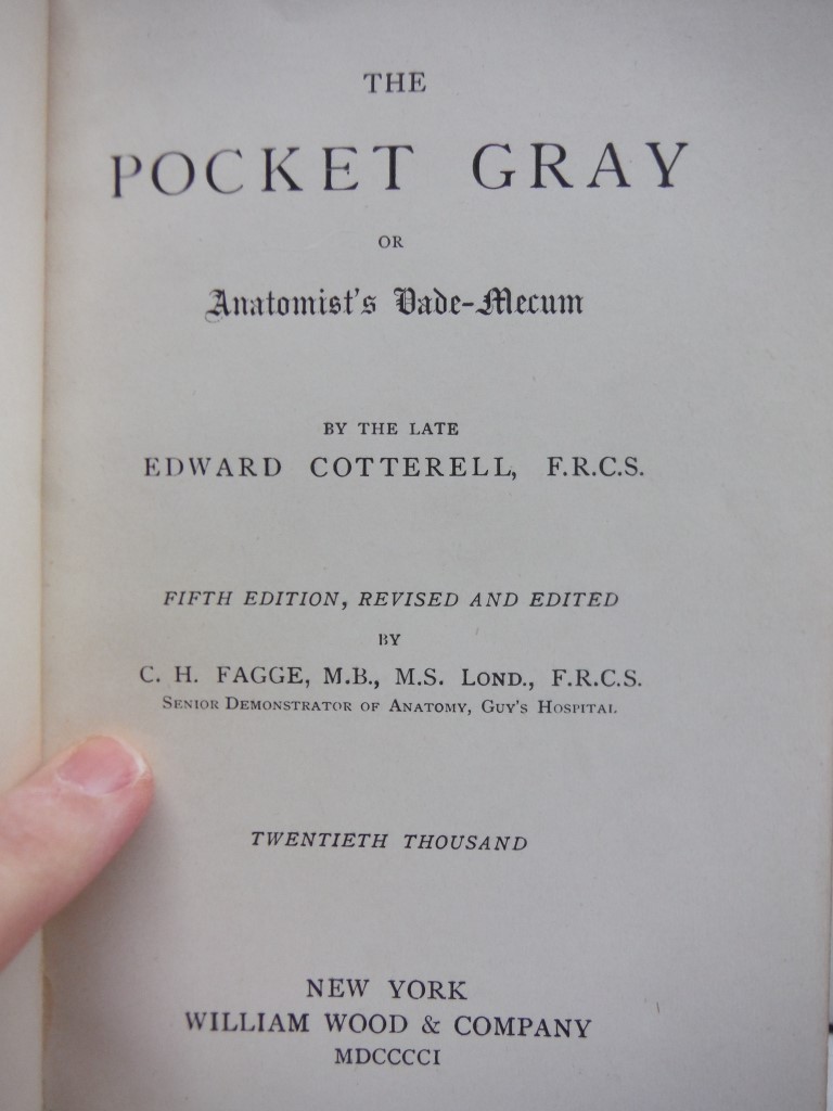 Image 1 of The Pocket Gray or Anatomist's Dade-Mecum