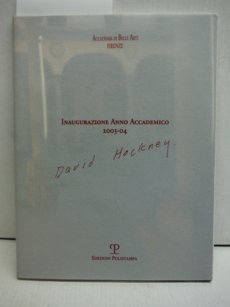 Inaugurazione Anno Accademico 2003-04. David Hockney