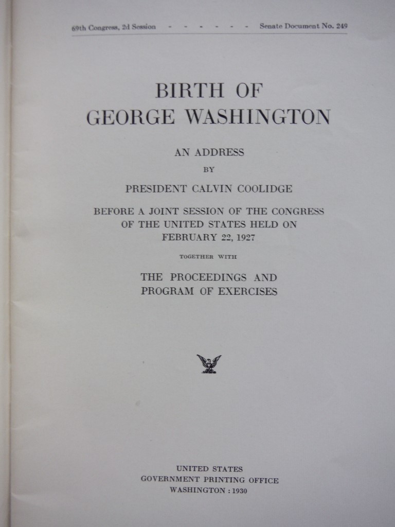 Image 1 of The Two Hundredth Anniversary of the Birth of George Washington. An Address Befo