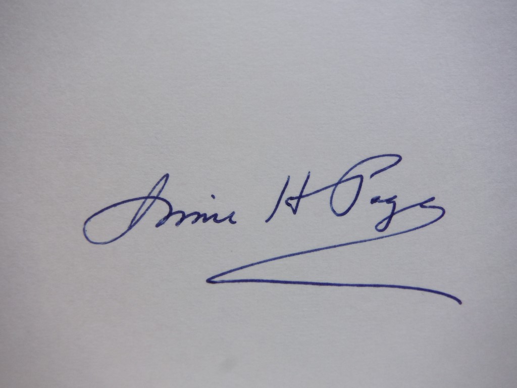 Image 1 of 3 Autographs of Irvine H Page.