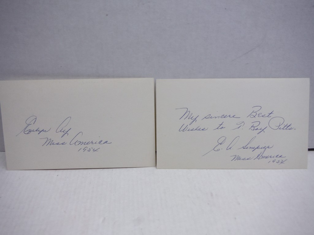Image 2 of 2 Autographs of Evelyn Margaret Ay Sempier. 
