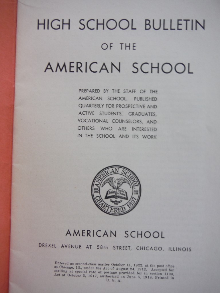 Image 1 of BOOK: SOFTCOVER, Bulletin of the American School, September 1944, Series 36 No 1