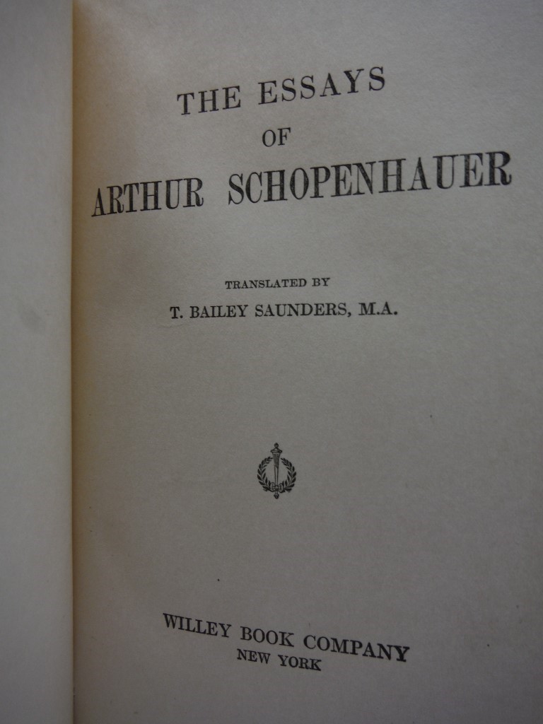 Image 1 of Essays of Schopenhauer