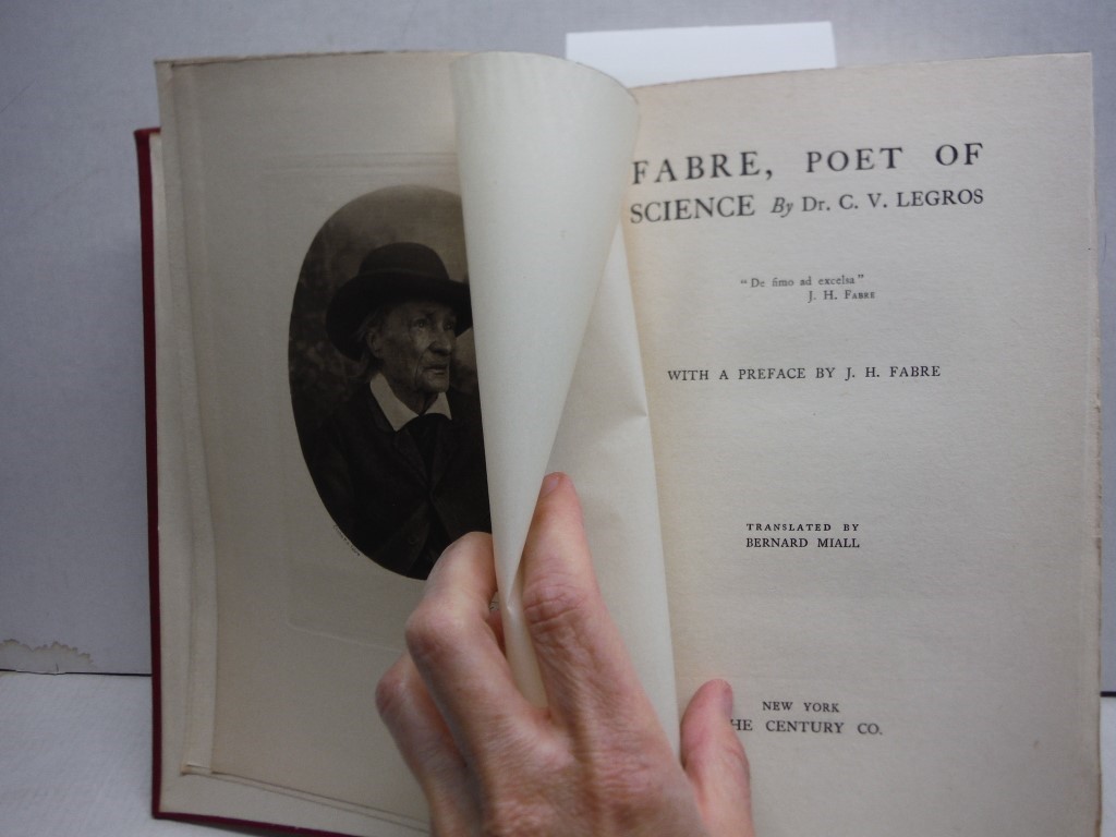 Image 1 of Fabre, poet of science, by Dr. C.  V. Legros . . . with a preface by J. H. Fabre