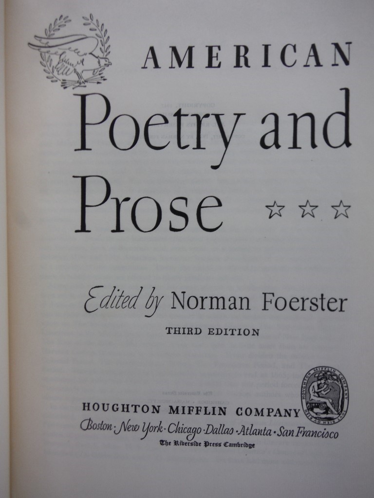 Image 1 of American Poetry and Prose Part 1