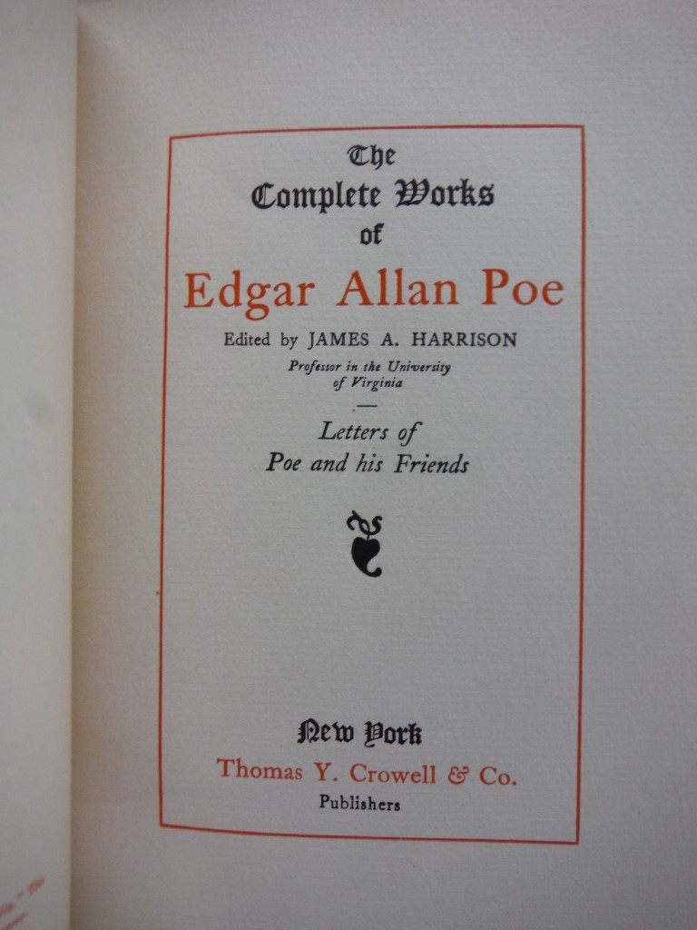 Image 1 of The Complete Works of Edgar Allan Poe (Letters Vol XVII)
