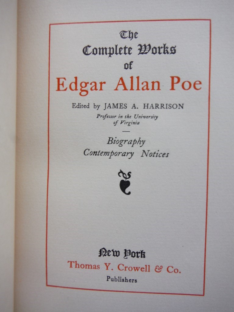 Image 1 of The Complete Works of Edgar Allan Poe (Biography only)
