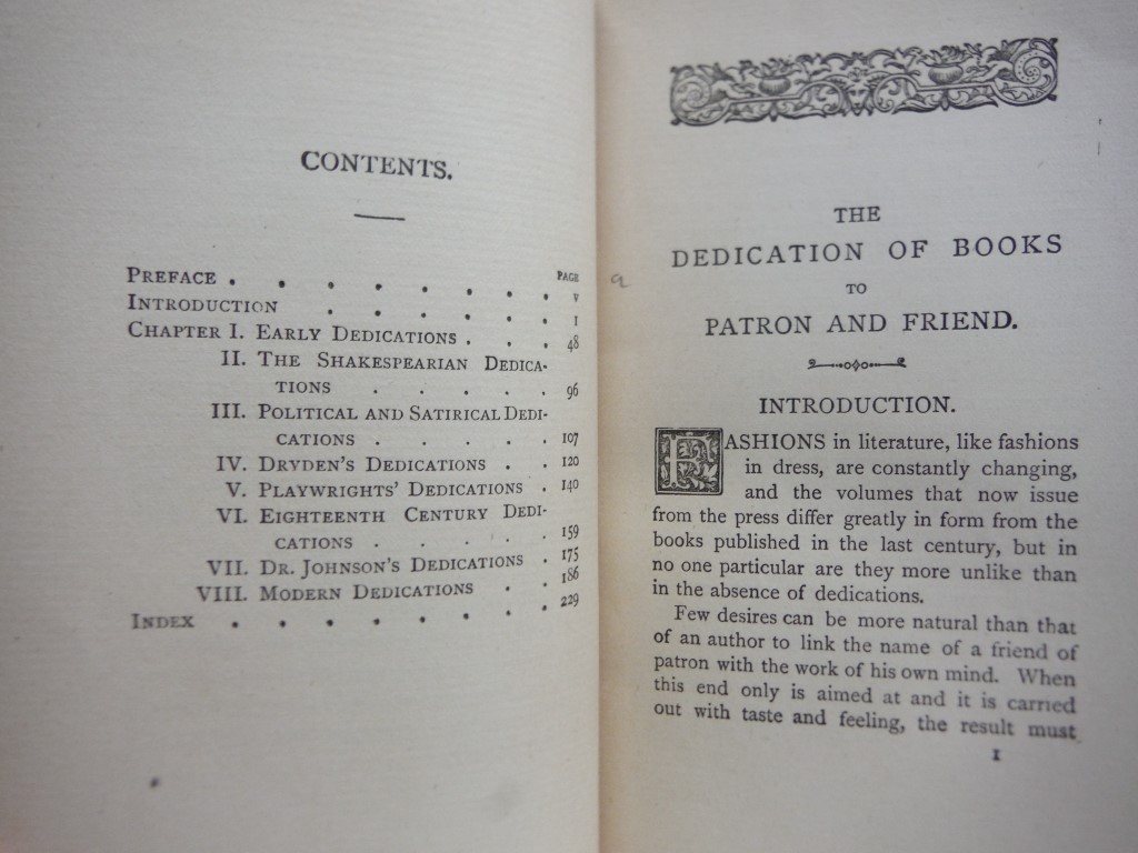 Image 2 of The dedication of books to patron and friend: a chapter in literary history.