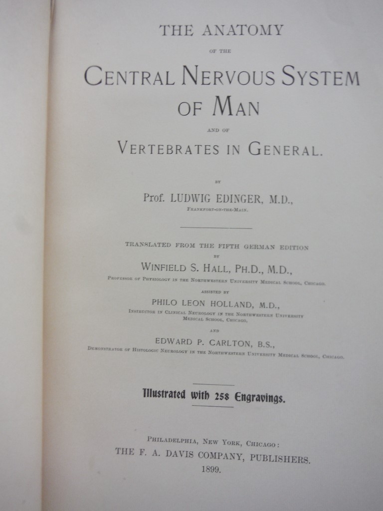 Image 1 of The Anatomy of the Central Nervous System of Man