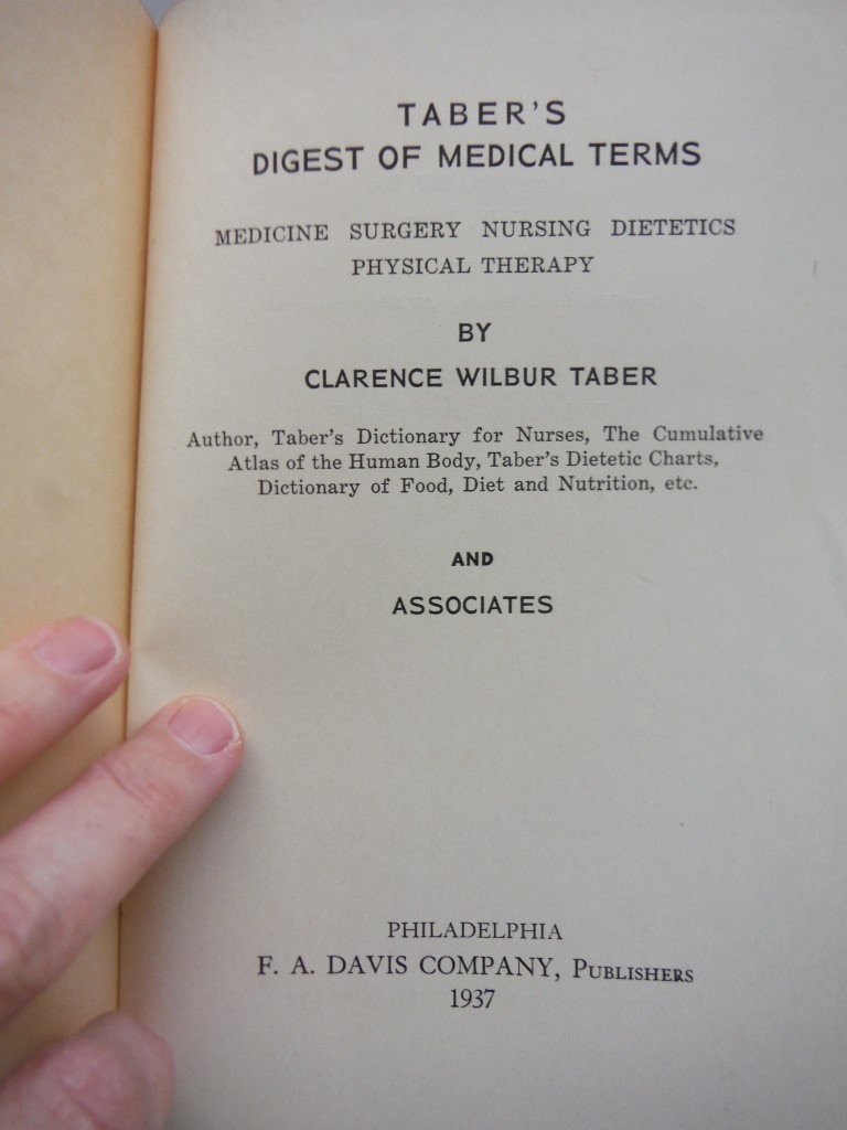 Image 1 of Tabers Digest of Medical Terms