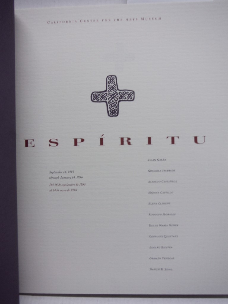 Image 1 of Espiritu: September 16, 1995 through January 14, 1996 : Del 16 de septiembre de 